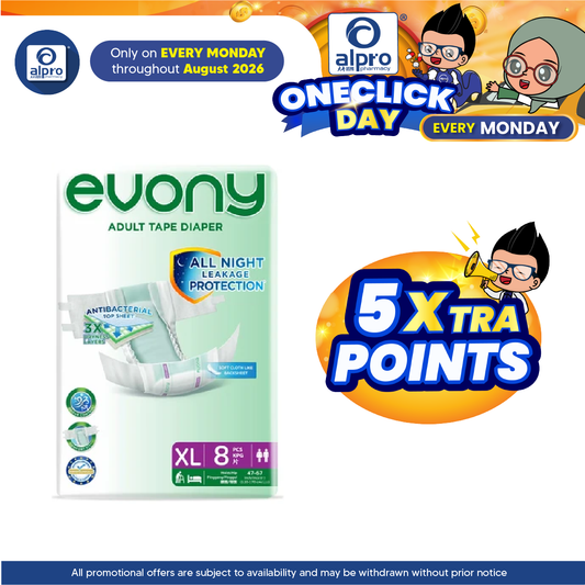 Evony Adult Diaper (Size XL) 8s | All Night Leakage Protection EVONY