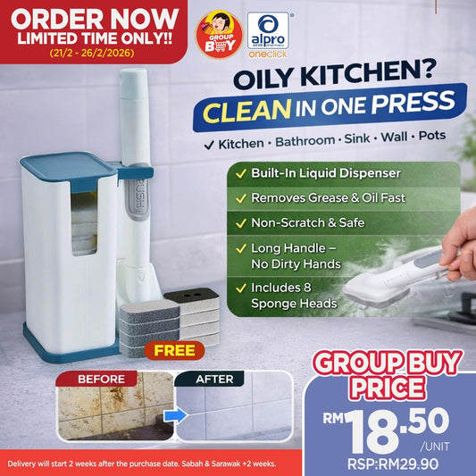 [Group Buy Delivery Starts: 23/3/2026] 2-In-1 Pot Cleaning Brush Group Buy