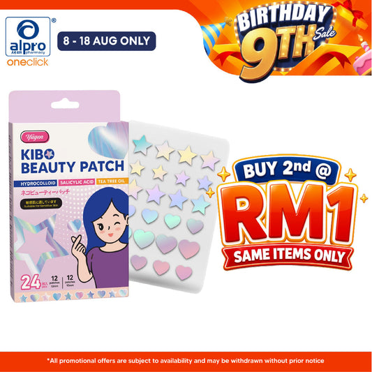 Yugen Kibo Beauty Patch 24s | Star & Heart Acne Patch for Sensitive Skin Yugen