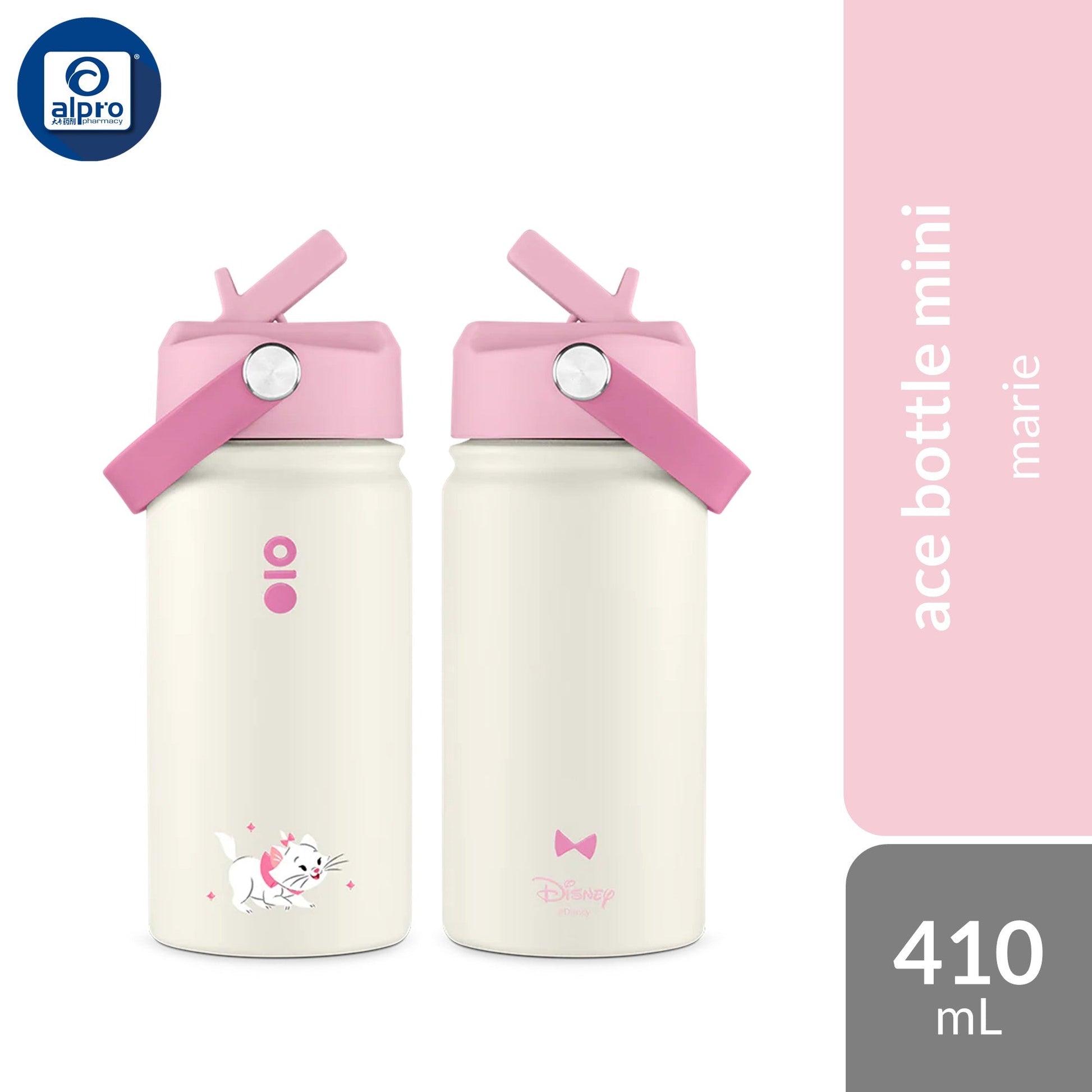 Montigo Disney Cats Ace Bottle Mini (Toulouse/ Marie/ Berlioz) 410mL | Disney’s Iconic Whimsical Cats Montigo