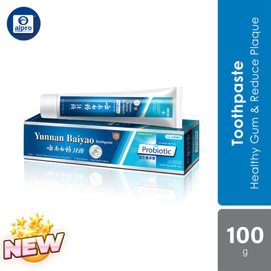 YNBY Yunnan Baiyao Probiotic Toohtpaste 云南白药牙膏 100g Yunnan Baiyao