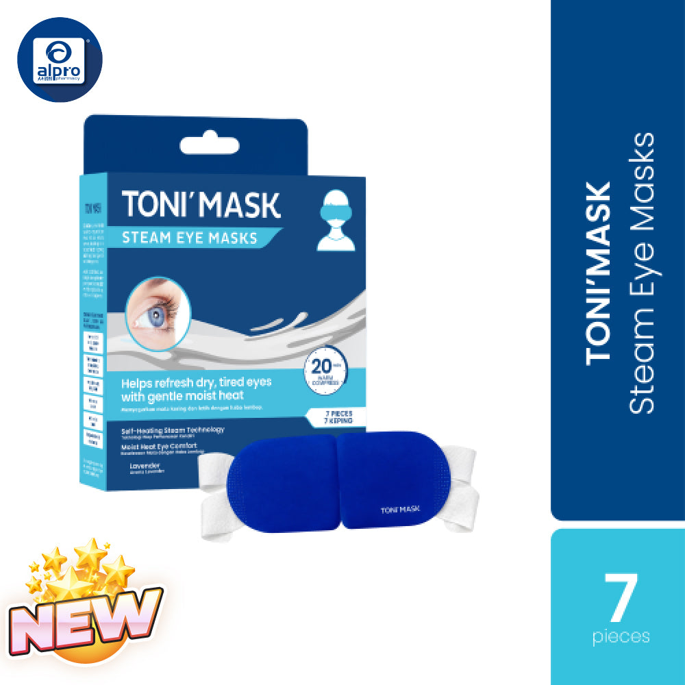 Toni'mask Steam Eye Mask 7pcs | Gentle Warmth & Comfort Tonimer