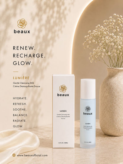 beaux Lumière Gentle Cleansing Milk 100ml | Comfort the Skin Barrier Beaux
