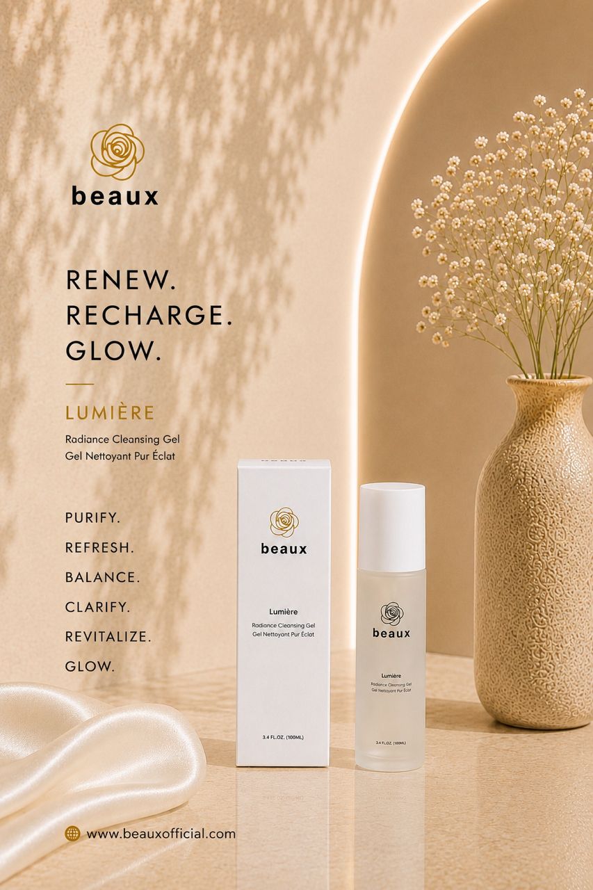 beaux Lumière Radiance Cleansing Gel 100ml | Lifts Away Excess Oil Beaux