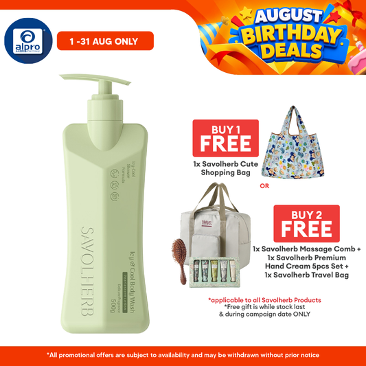 Savolherb Icy and Cool Body Wash 500mL | Refreshing Cooling Effect Savolherb