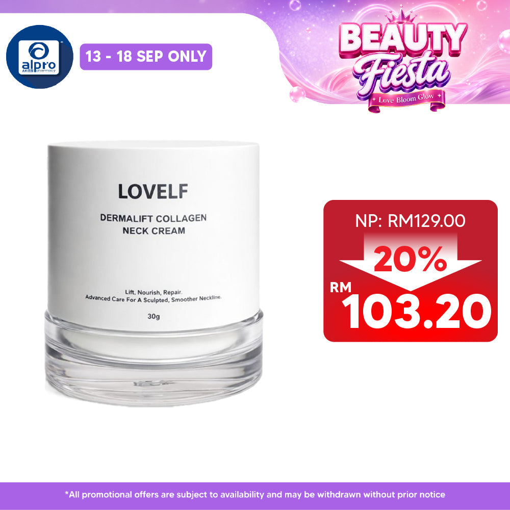Lovelf Dermalift Collagen Neck Cream 30g | Reduce Neck Line