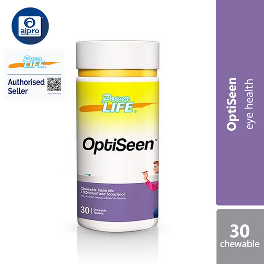 Powerlife Optiseen Chewable Tablet 30s | Eye Supplement for Screen Users Powerlife