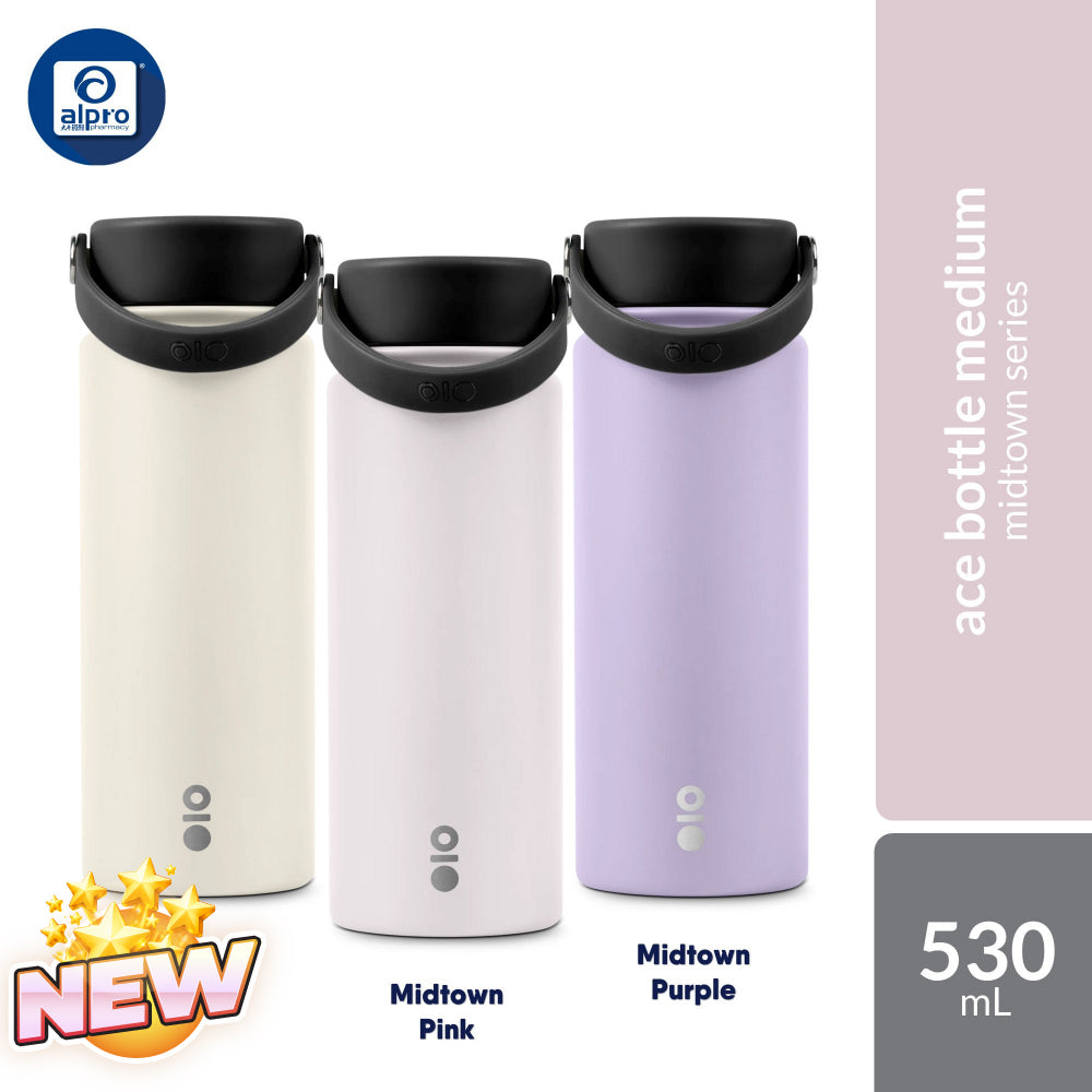 Montigo Ace Bottle Medium Midtown Collection (Pink / Purple / Pearl) 530mL | Double-Wall Vacuum Insulation Montigo