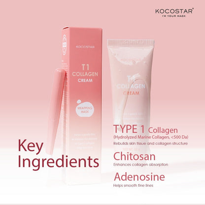 Kocostar T1 Collagen Cream | Hydrolyzed Collagen Cream Kocostar