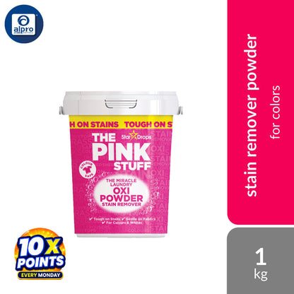 The Pink Stuff Stain Remover Powder For Colours 1kg | Removes Stains With Ease The Pink Stuff