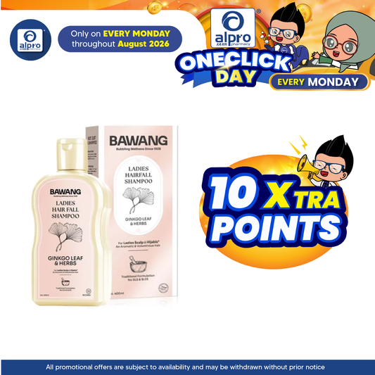 Bawang Ladies Hair Fall Shampoo 400mL | Provides Cooling & Soothing the Scalp Bawang