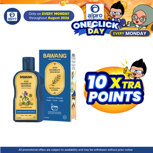 Bawang Anti Dandruff Shampoo 400mL | Remove Dandruff & Reduce Itchiness Bawang