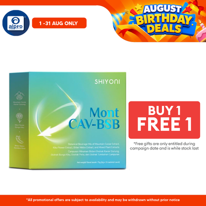 Shiyoni Mont CAV-BSB Botanical Extract Beverage 5g ×15s | Daily Metabolism Support Drink Shiyoni