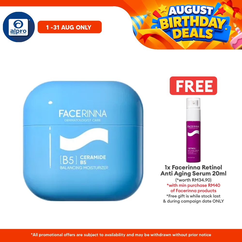 Facerinna Ceramide B5 Balancing Moisturizer 30g | Deep Hydration & Locks Moisture Facerinna
