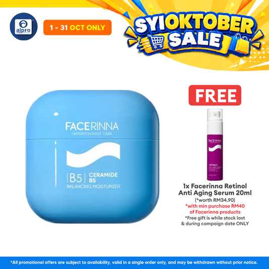 Facerinna Ceramide B5 Balancing Moisturizer 30g | Deep Hydration & Locks Moisture