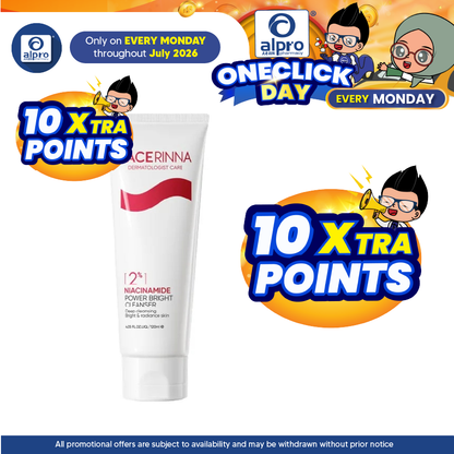 Facerinna 2% Niacinamide Power Bright Cleanser 120mL | Boosts Radiance & Evens Out Skin Facerinna