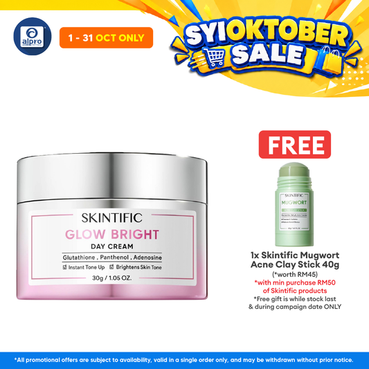 Skintific Glow Bright Day Cream 30g | Instant Bright & All-Day Hydrate