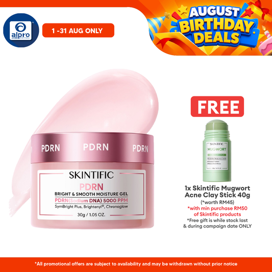 Skintific Rose PDRN Bright & Smooth Moisturiser 30g | Instant Hydration & Plump Skin Skintific