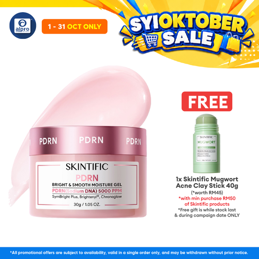 Skintific Rose PDRN Bright & Smooth Moisturiser 30g | Instant Hydration & Plump Skin