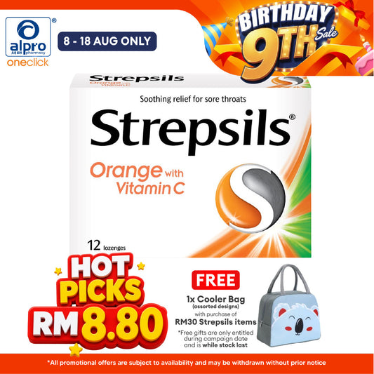 Strepsils Orange With Vitamin C 12s Strepsils