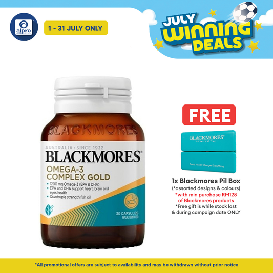 Blackmores Omega-3 Complex Gold 30s | Quadruple Strength Fish Oil with EPA & DHA Blackmores