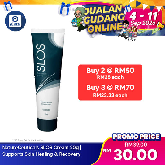 NatureCeuticals SLOS Cream 20g | Supports Skin Healing & Recovery NatureCeuticals