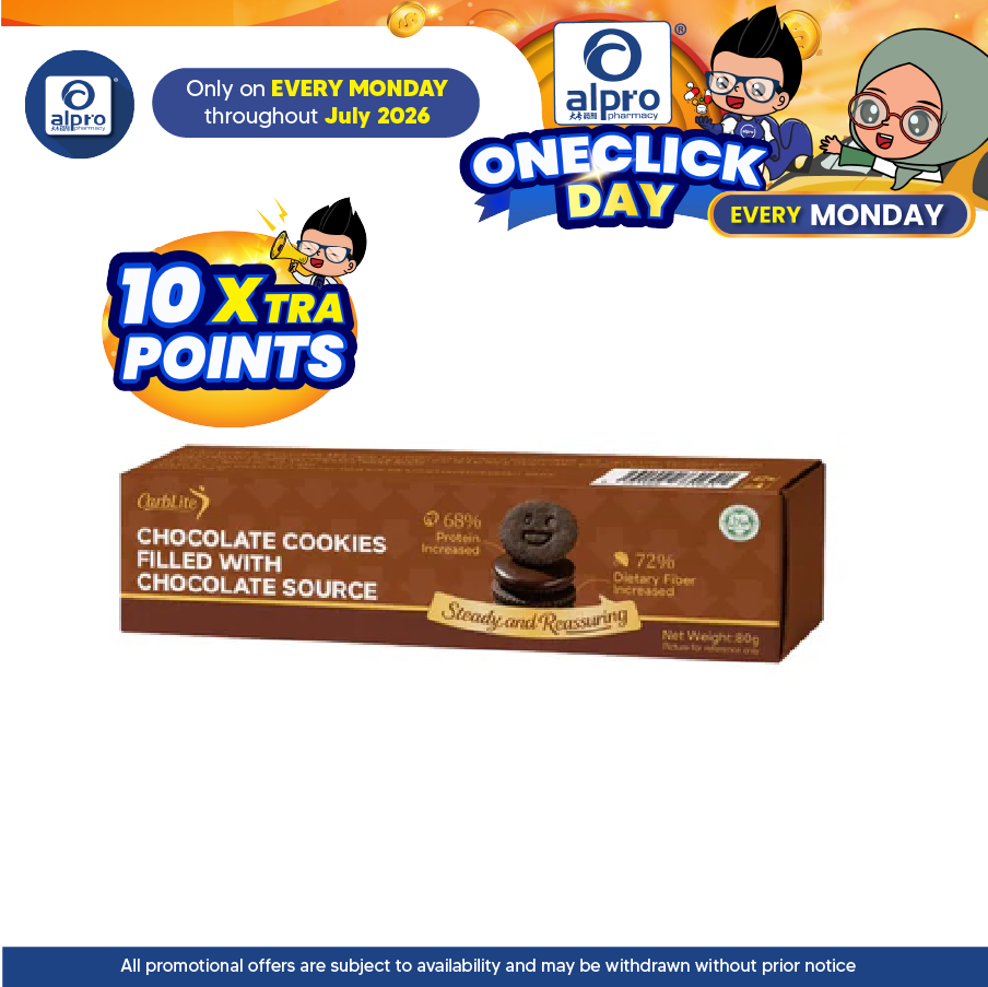 Carblite Chocolate Cookies Filled Chocolate Source 80g CarbLite