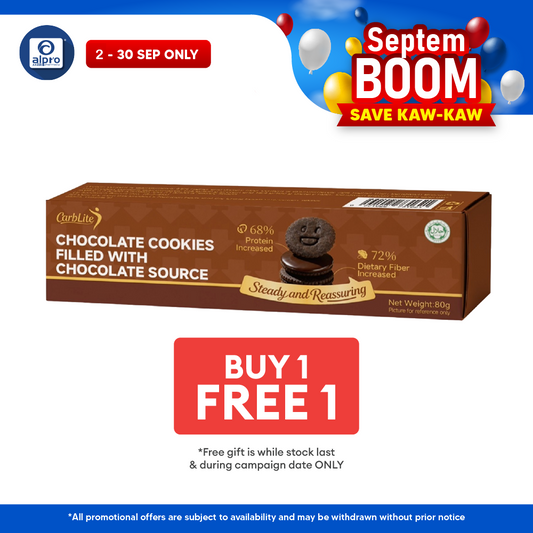 Carblite Chocolate Cookies Filled Chocolate Source 80g CarbLite