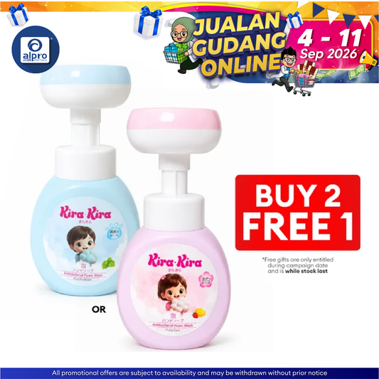 Kira Kira Antibacterial Shaped Foam Wash 300ml (Paw/Flower) Kira Kira