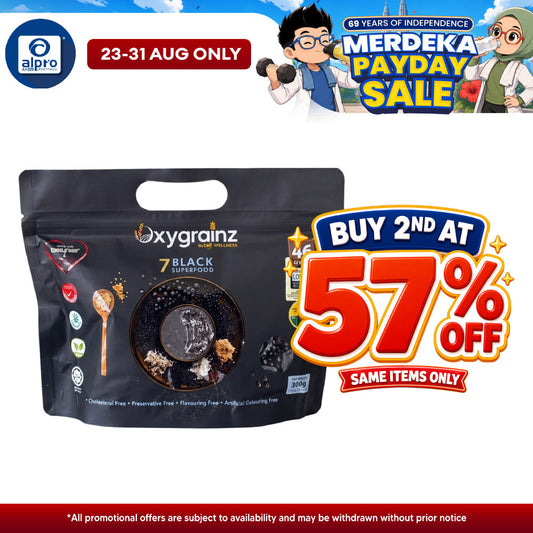 ItsColl Oxygrainz Black Complete Whole Grain Nutrition Drink 25g ×12s | Supports Hair Growth & Darker Hair ItsColl