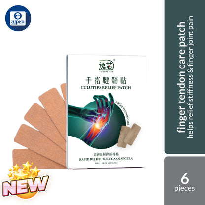 Lulutips Finger Tendon Care Patch 6pcs | Helps Relief Stiffness & Finger Joint Pain LuLutips TCM