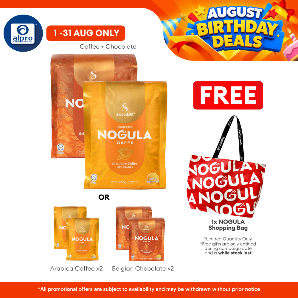 SweetLab NOGULA Caffe Arabica Coffee / Belgian Chocolate - Twin-Pack Bundle 20s ×2packs SweetLAB