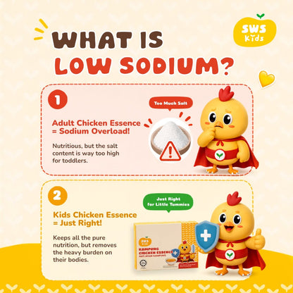 SWS Kids Kampung Chicken Essence 4s | Balanced Supplement Diet for Growing Kids SWS