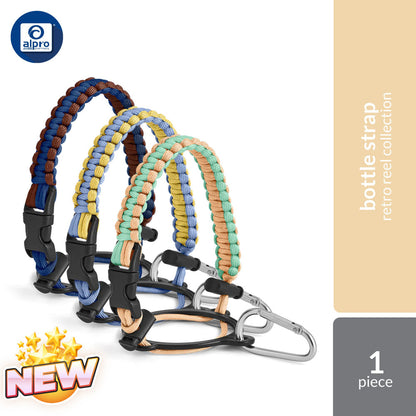 Montigo Bottle Strap Retro Reel Collection (Blue Yellow / Peach Blue / Navy Rose) 1 piece | Lightweight & Durable Montigo