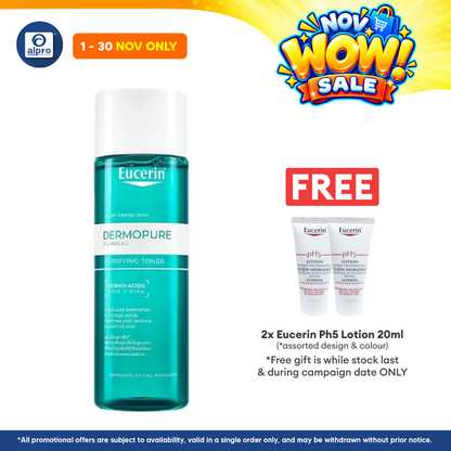 Eucerin Dermopure Clinical Purifying Toner 200ml | Exfoliating Toner