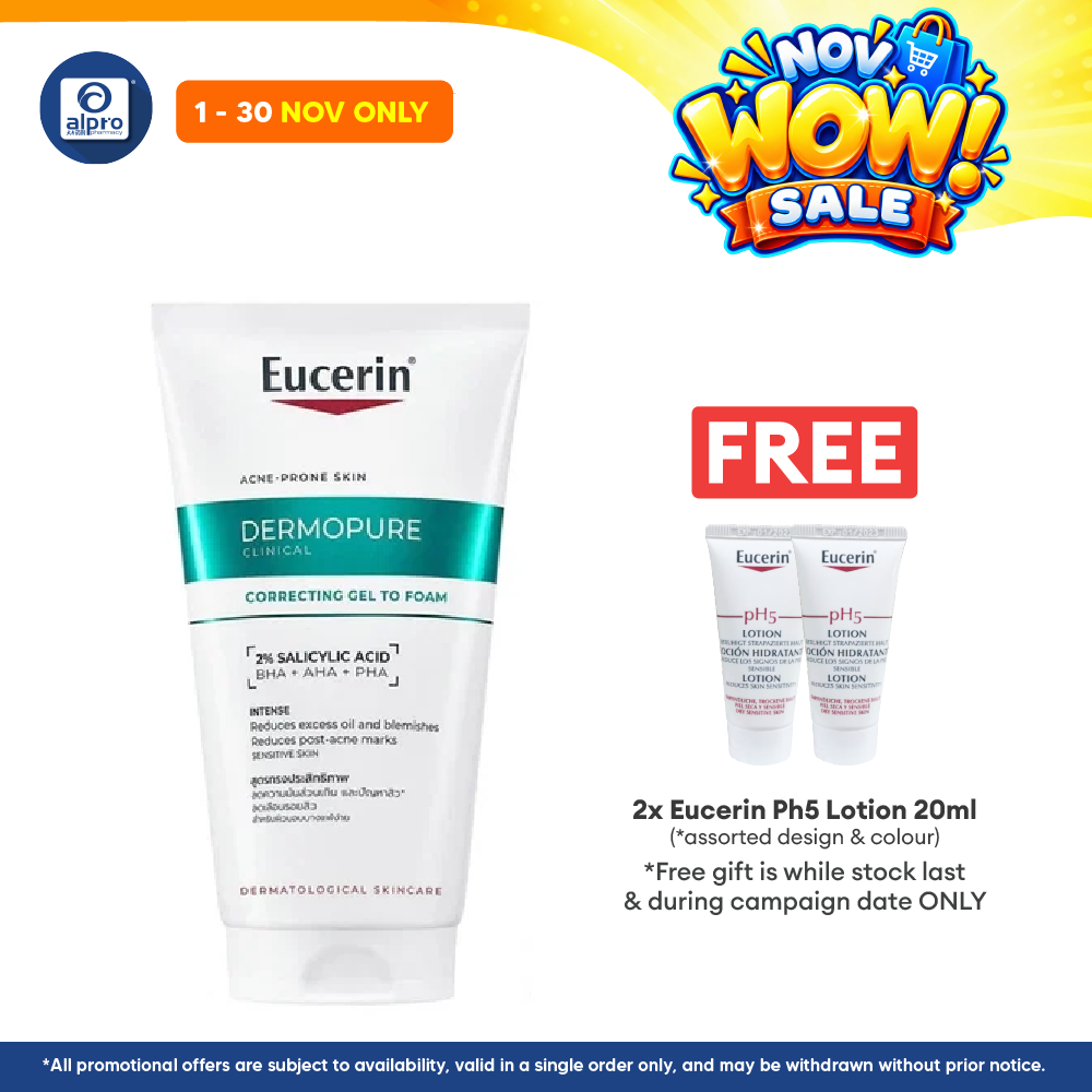 Eucerin Dermopure Clinical Correctiong Gel To Foam 150ml | Clinically Tested