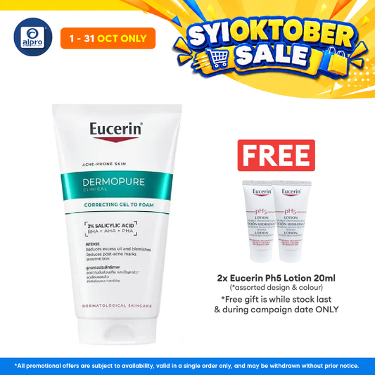 Eucerin Dermopure Clinical Correctiong Gel To Foam 150ml | Clinically Tested