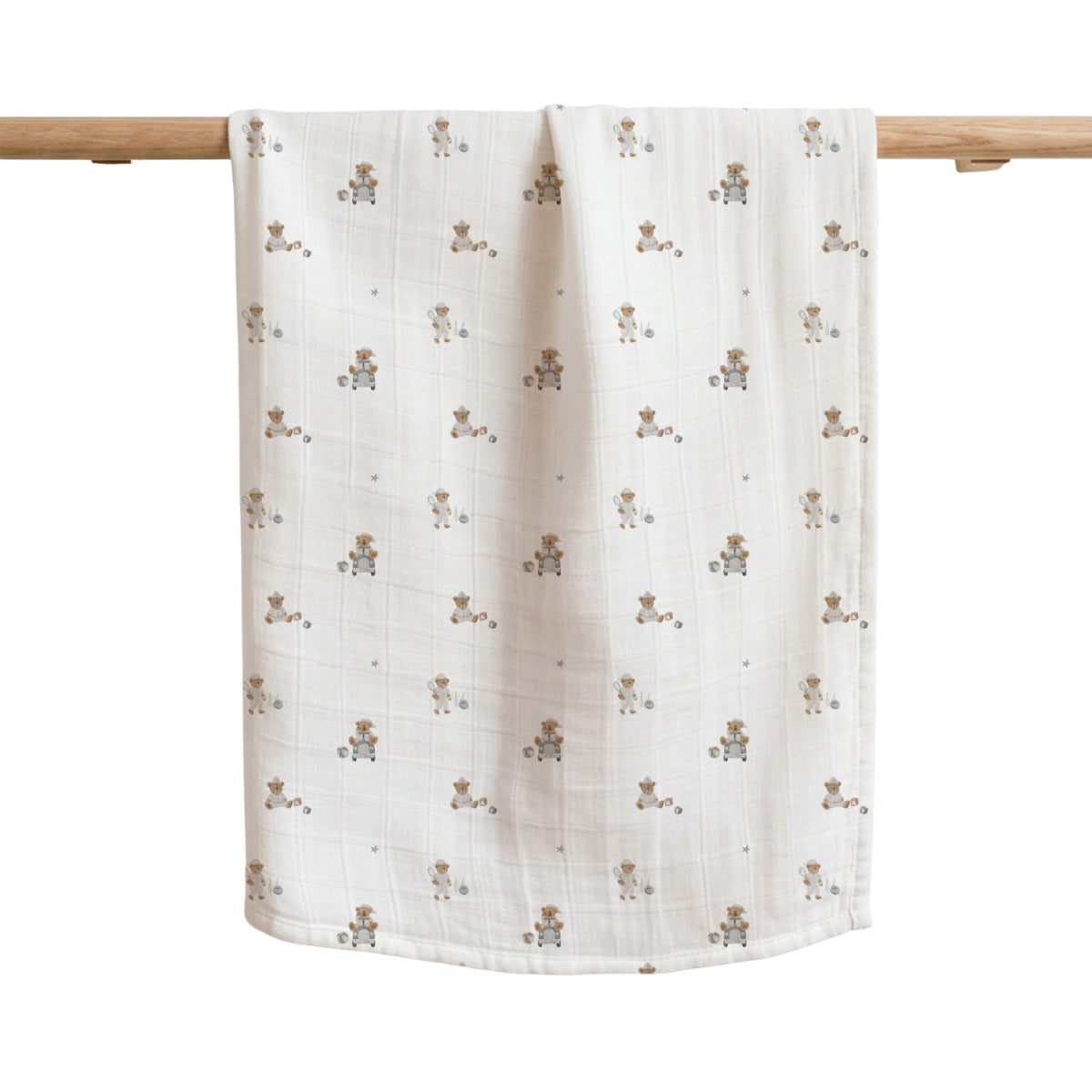Joey & Mom 3-In-1 Swaddle Bundle Set | Organic Bamboo Cotton Muslin Swaddle 120cm × 120cm Joey & Mom