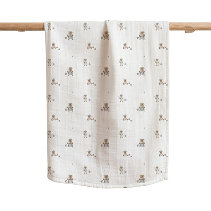 Joey & Mom 3-In-1 Swaddle Bundle Set | Organic Bamboo Cotton Muslin Swaddle 120cm × 120cm Joey & Mom