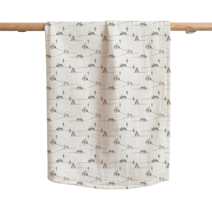 Joey & Mom 3-In-1 Swaddle Bundle Set | Organic Bamboo Cotton Muslin Swaddle 120cm × 120cm Joey & Mom