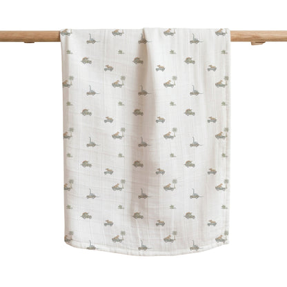 Joey & Mom 3-In-1 Swaddle Bundle Set | Organic Bamboo Cotton Muslin Swaddle 120cm × 120cm Joey & Mom