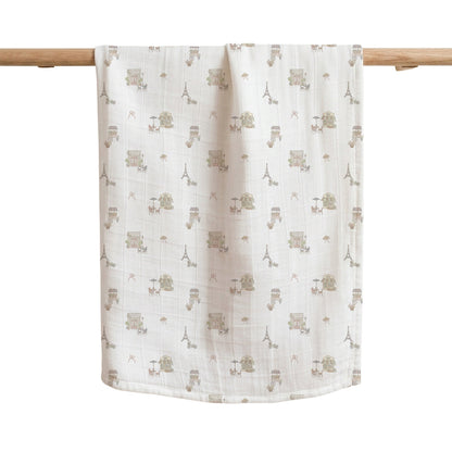 Joey & Mom 3-In-1 Swaddle Bundle Set | Organic Bamboo Cotton Muslin Swaddle 120cm × 120cm Joey & Mom
