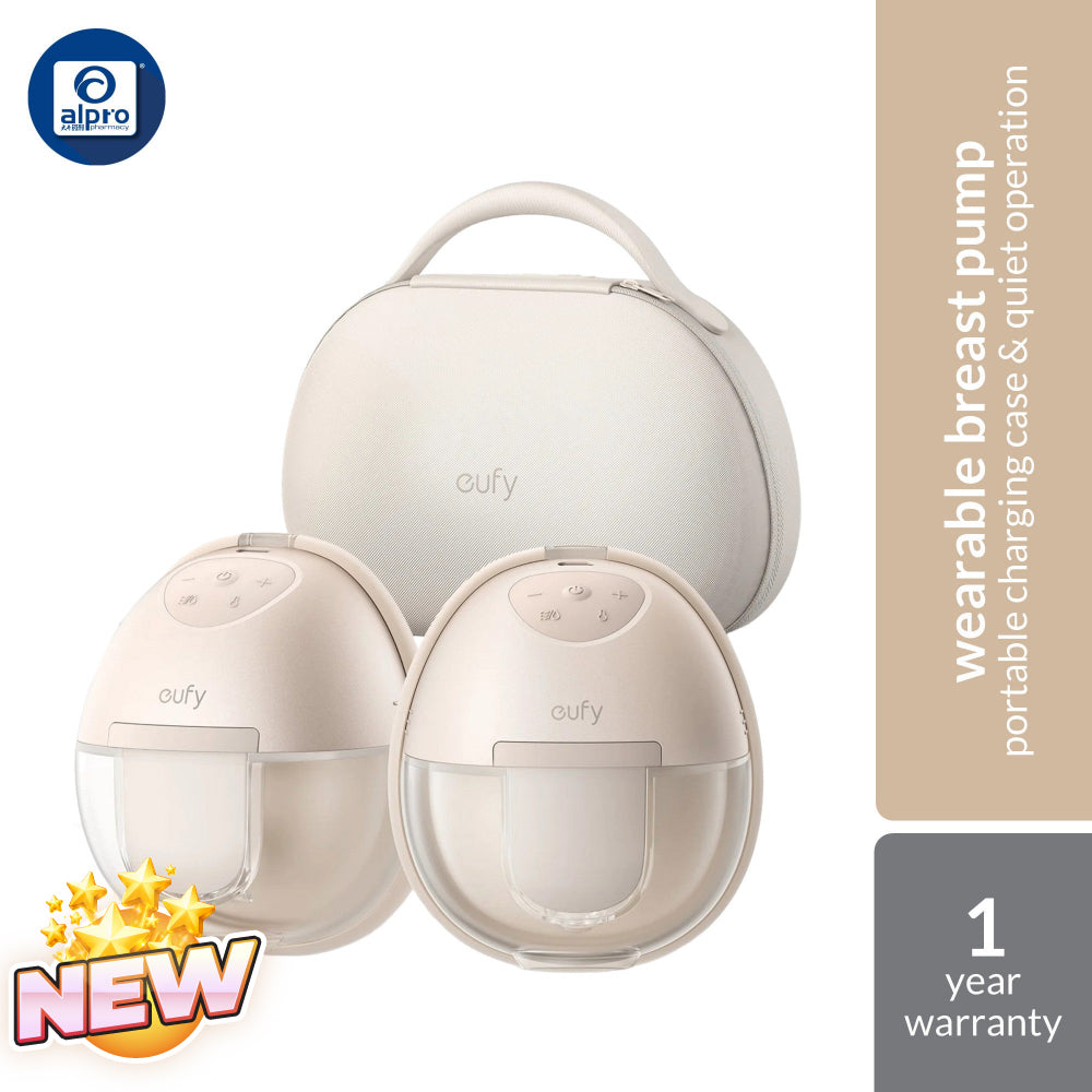 Eufy Wearable Breast Pump S1 Pro | Portable Charging Case & Innovative Heated Wearable Breast Pump Eufy
