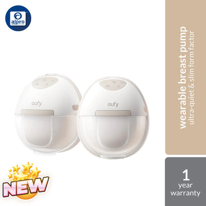 Eufy Wearable Breast Pump E20 | Ultra-Quiet & Slim Wearable Breast Pump for Discreet Pumping Eufy