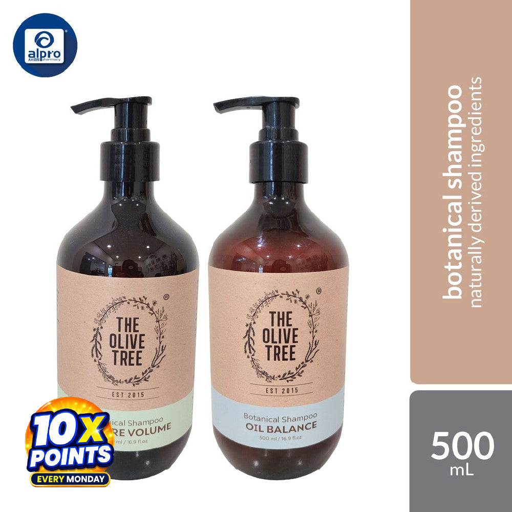 The Olive Tree Shampoo (Nature Volume / Oil Balance) 500mL | Naturally Derived Ingredients The Olive Tree