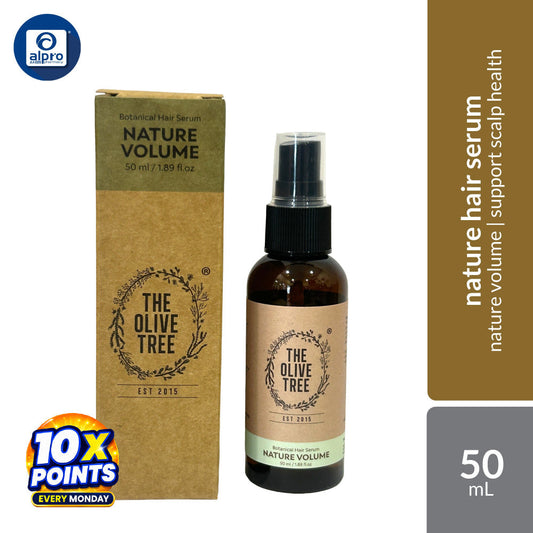 The Olive Tree Nature Volume Hair Serum 50mL | Supports Scalp Health & Reduce Hair Shedding The Olive Tree