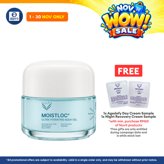 NUViT MoistLoc Ultra Hydrating Aqua Gel 50g | Light-Weight Gel & Revive Tired-Looking Skin
