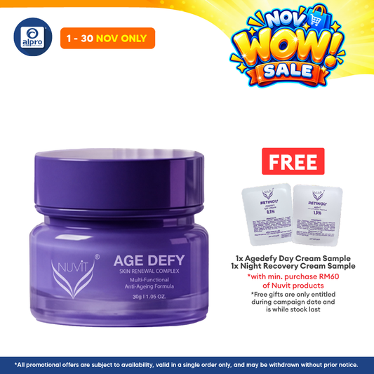 NUViT AGE DEFY Skin Renewal Complex 30g | Helps Boost Skin Firmness & Elasticity