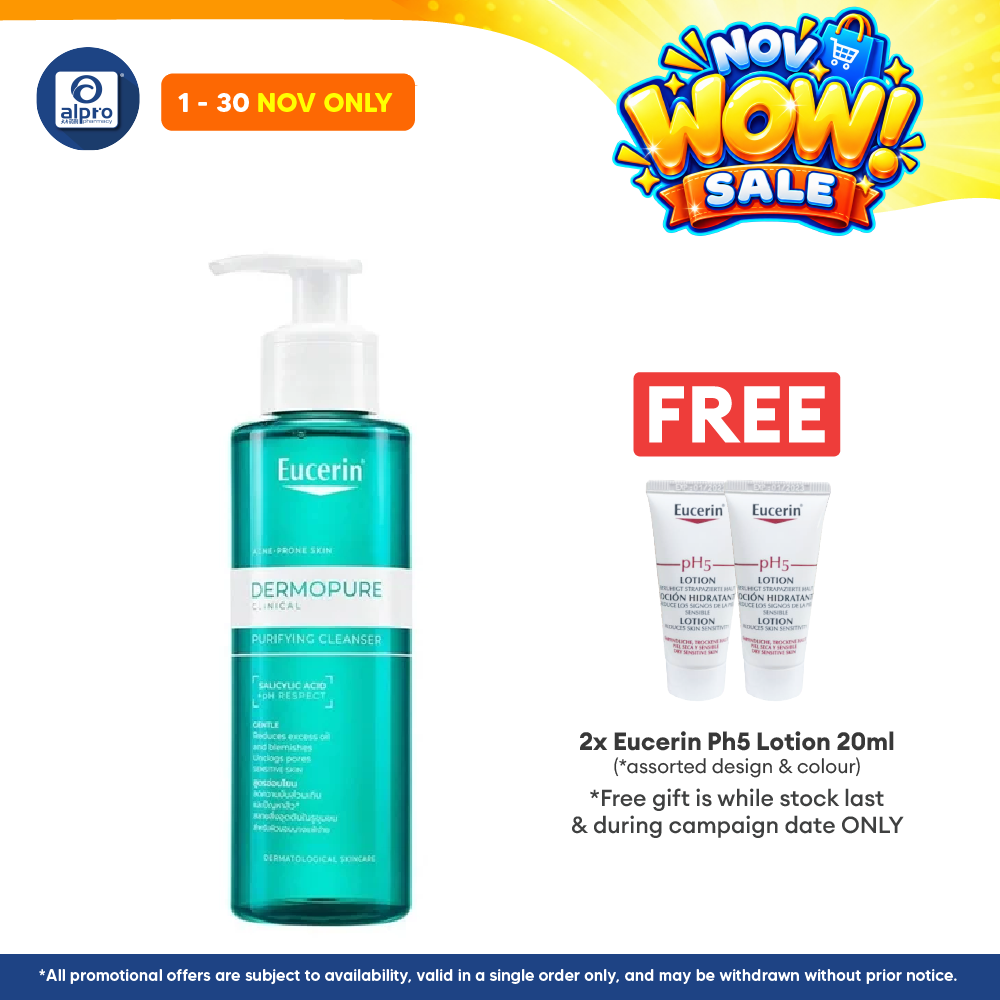 Eucerin Dermopure Clinical Purifying Cleanser 200ml | Fragrance & Soap Free