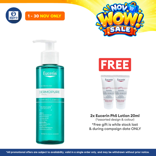 Eucerin Dermopure Clinical Purifying Cleanser 200ml | Fragrance & Soap Free